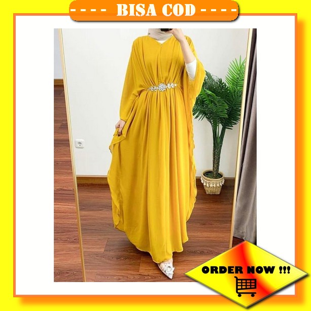 Kaftan Arabian Abaya Turki Gamis Remaja Modern Kekinian Gamis Wanita T Big Promo - Gamis Kaftan Seza