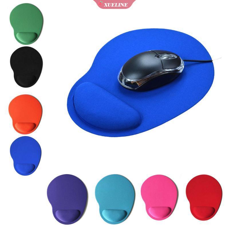 Mouse Pad Dengan Bantalan Pergelangan Tangan Bahan EVA Warna Polos