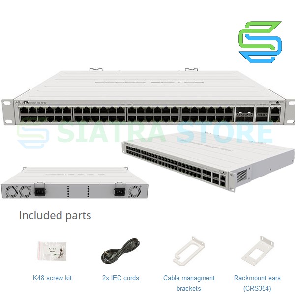 MikroTik CRS 354 48G 4S+ 2Q+ RM CRS354-48G-4S+2Q+RM