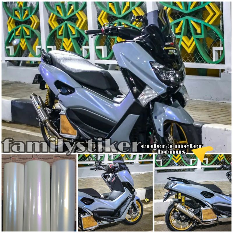 Skotlet sticker lembayung biru sekotlet mutiara setiker sekotlet motor mutiara