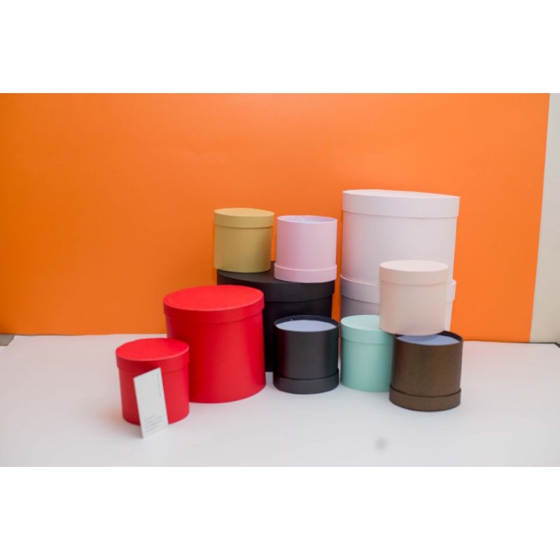 

Bloom box Kotak Bulat Hardbox Diameter 10cm