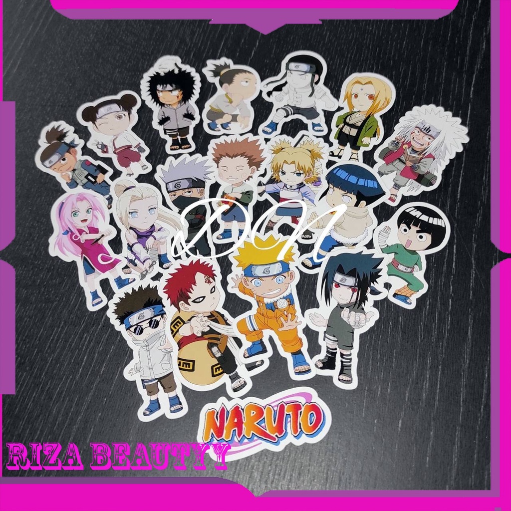 

19pcs Stiker Anime Naruto Sticker Kertas Karakter Naruto Sticker Naruto Sasuke Sakura Hinata