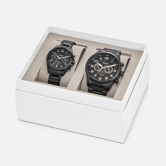 Fossil Couple Watch Full Black