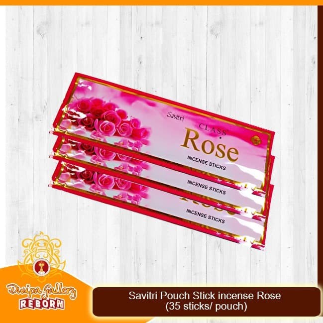 Dupa/Hio Wangi India Savitri Pouch Stick Incense Rose (35 Sticks)