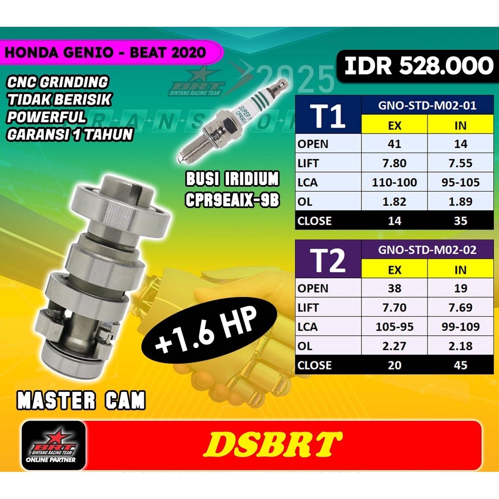 Jual Master Cam Ads Noken As Brt Beat Fi Deluxe Genio Scoopy Street Esp