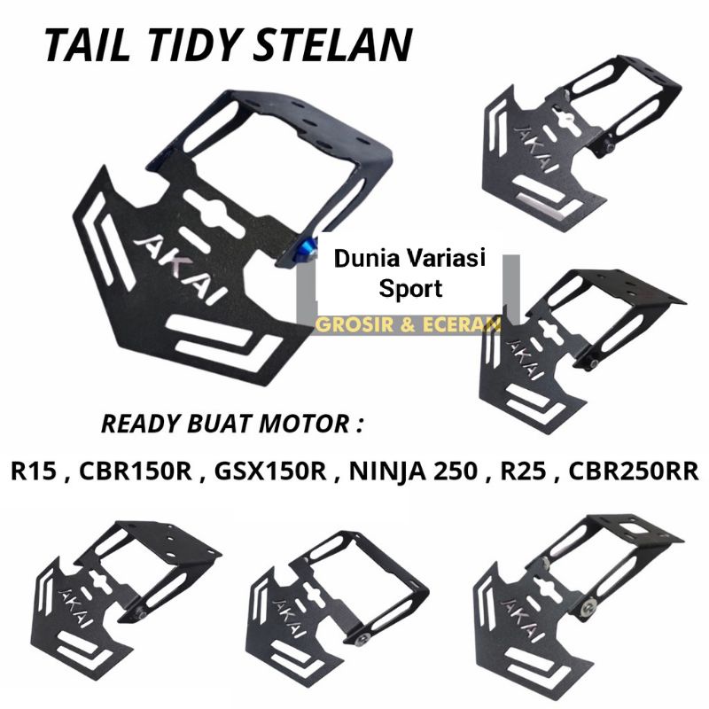 Tail Tidy Akai Racing Stelan Ready Cbr150r,R15 v3,R15,Ninja 250,Cbr250RR,Gsx,R25/MT25,CB150r