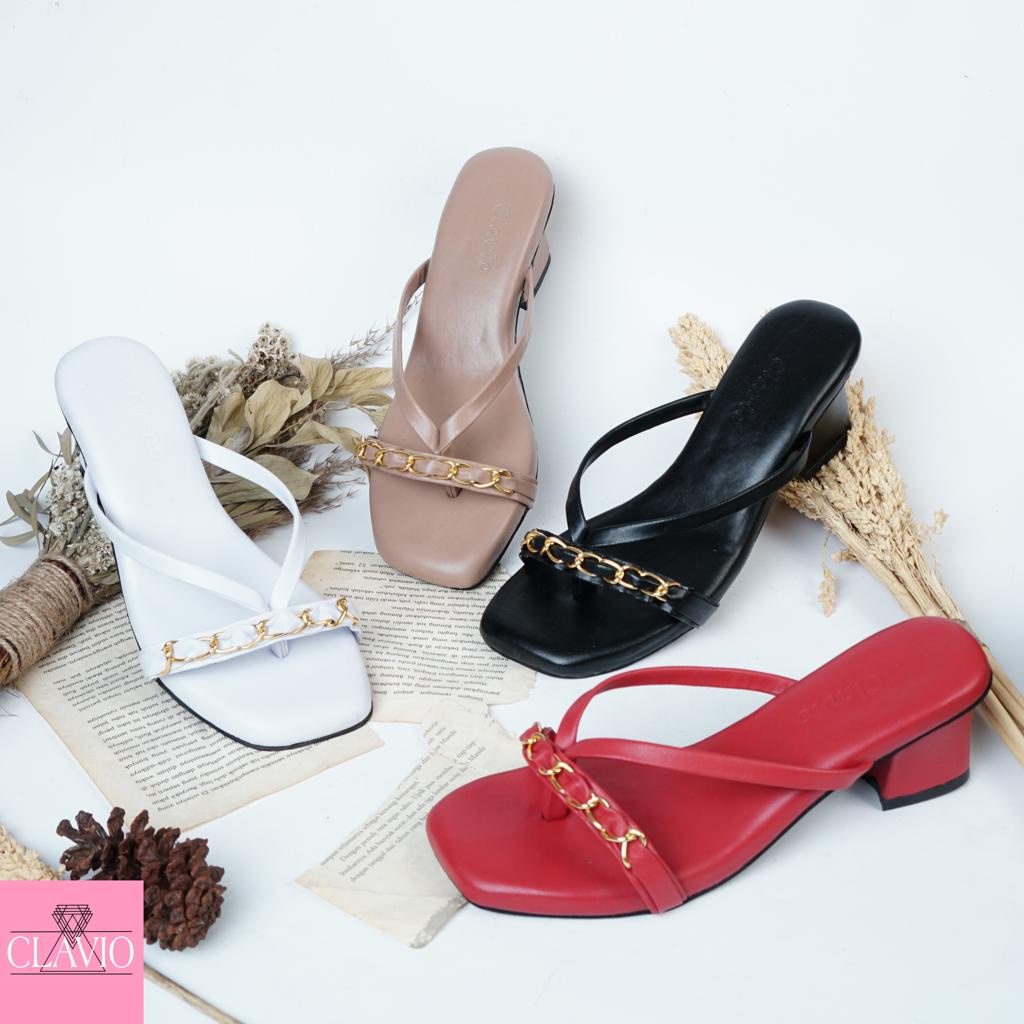 CLAVIO Sahira Sandal Wanita Heels / Hak 5 Cm