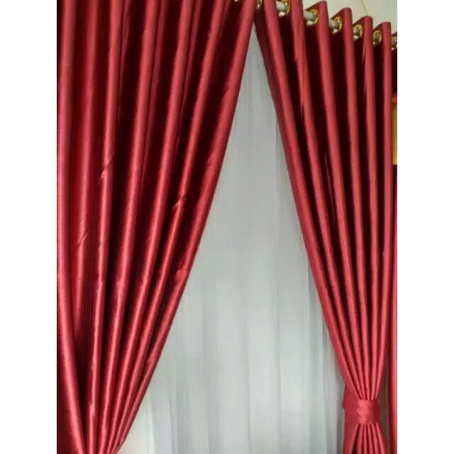 GORDEN MINIMALIS BLACKOUT EMBOS BUNGA MERAH