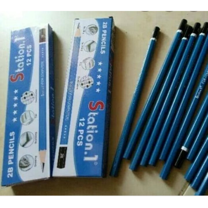 

Grosir [Ecer] Pensil station.1/ pensil 2b murah 1 pcs
