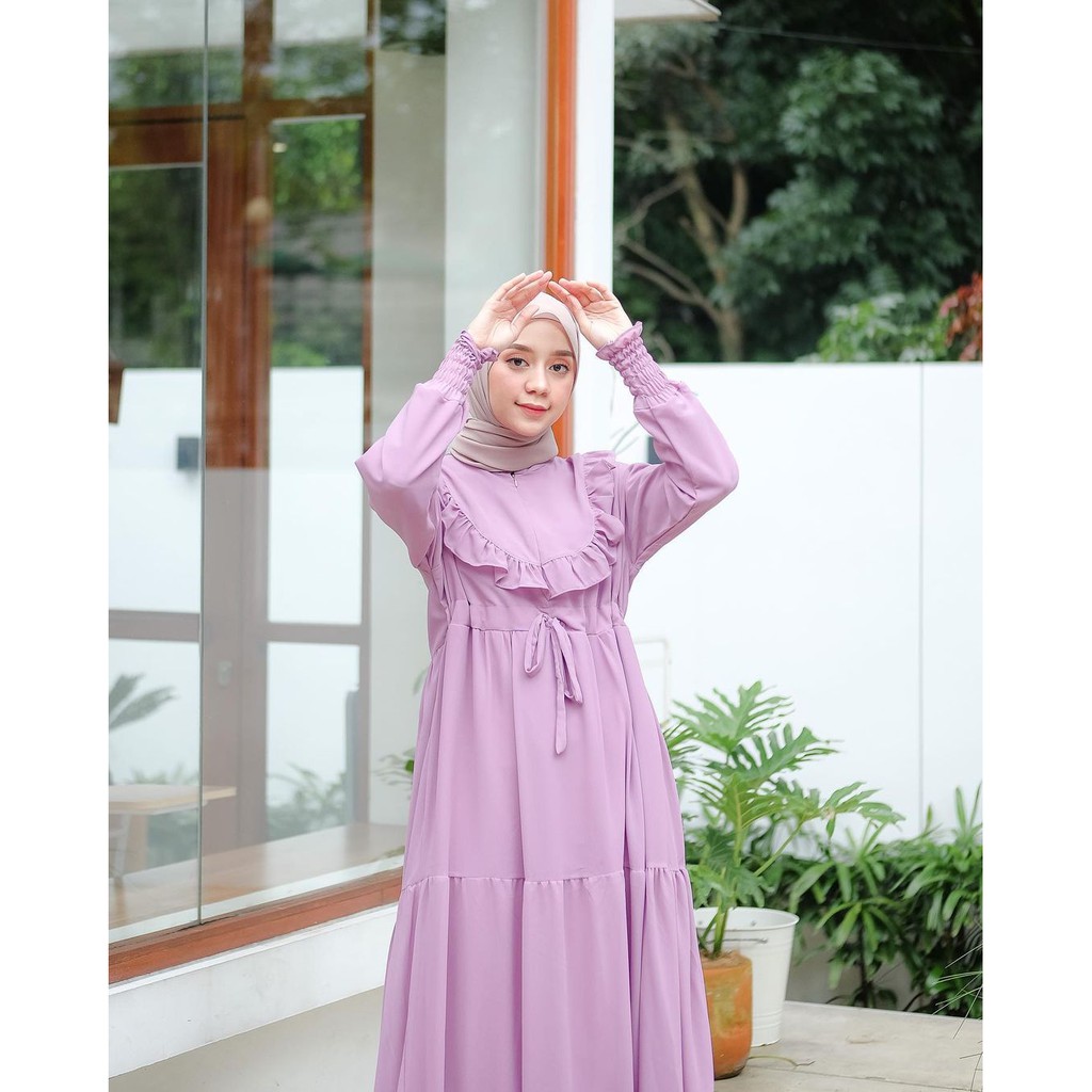 100% REALPICT syarla dress terbaru // harga promo bahan ceruty babydoll