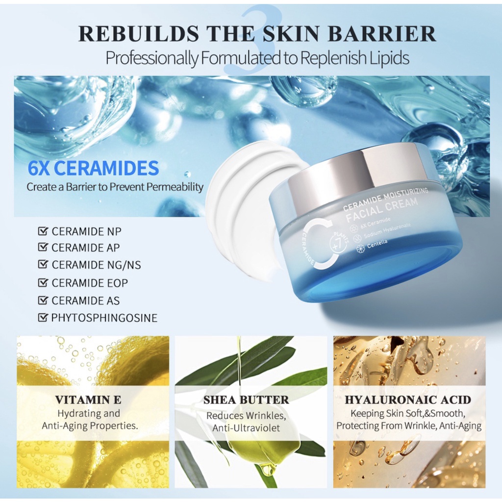 Premiere Beaute Barrier Repair Skincare All kit Package 6x Ceramide Series Package GENTLEAMINO ACID Hyaluronic Acid