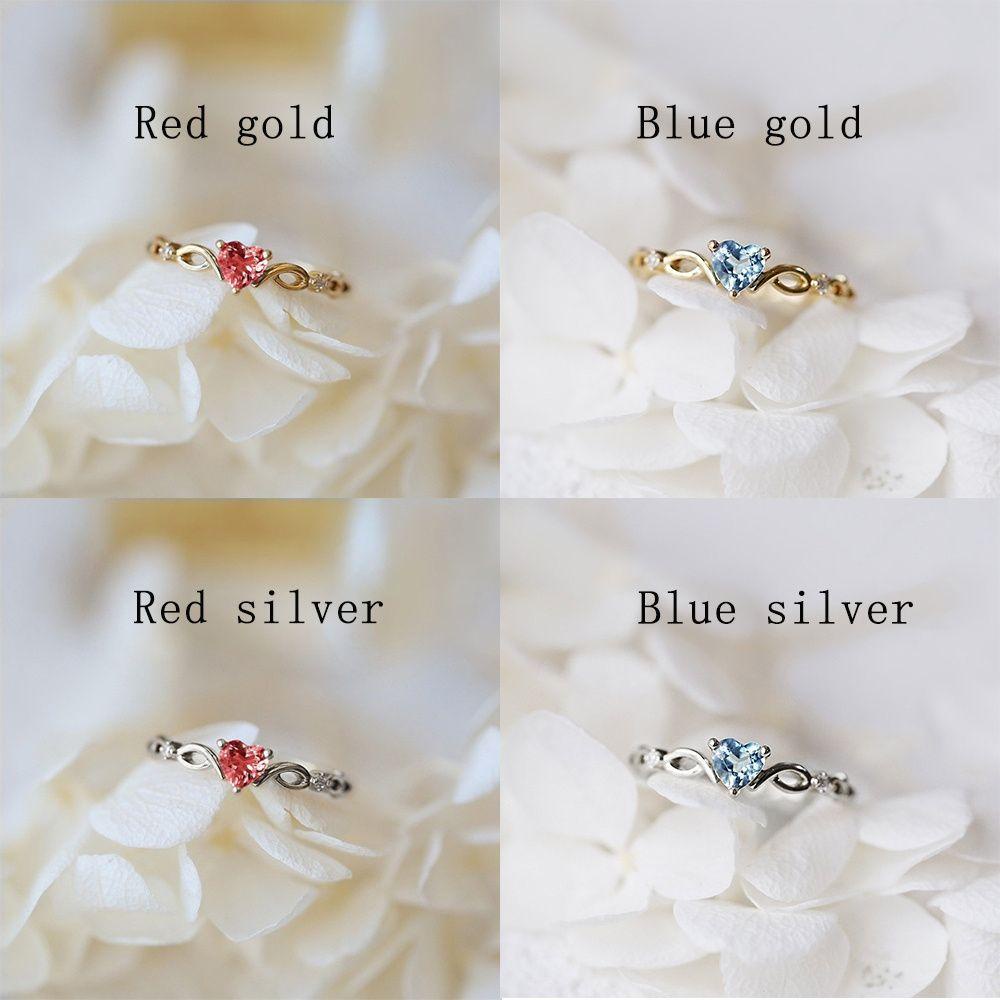 Lily Heart Ring Pacar Lucu Romantis Simple