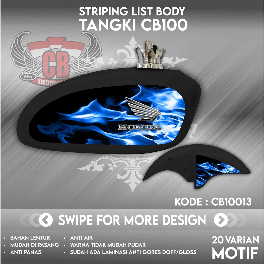 Striping CB 100 Sticker Tangki CB Stiker C100 | CB100 | CB10013