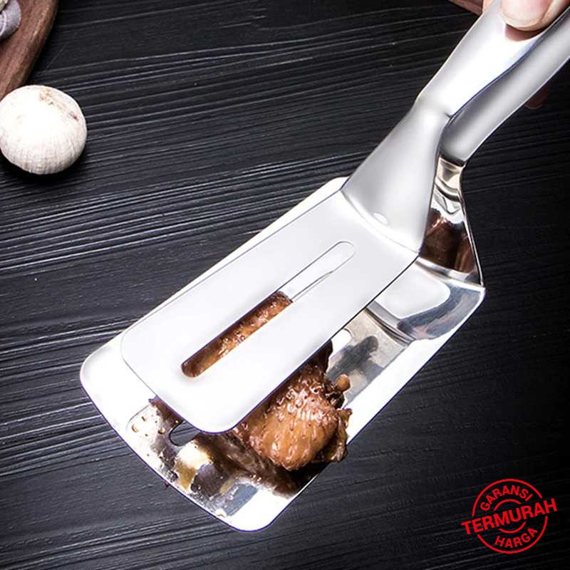 HILIFE Spatula Tong Frying Fried Steak Fish Shovel Masak Goreng - Alat Masak spatula silikon tahan p