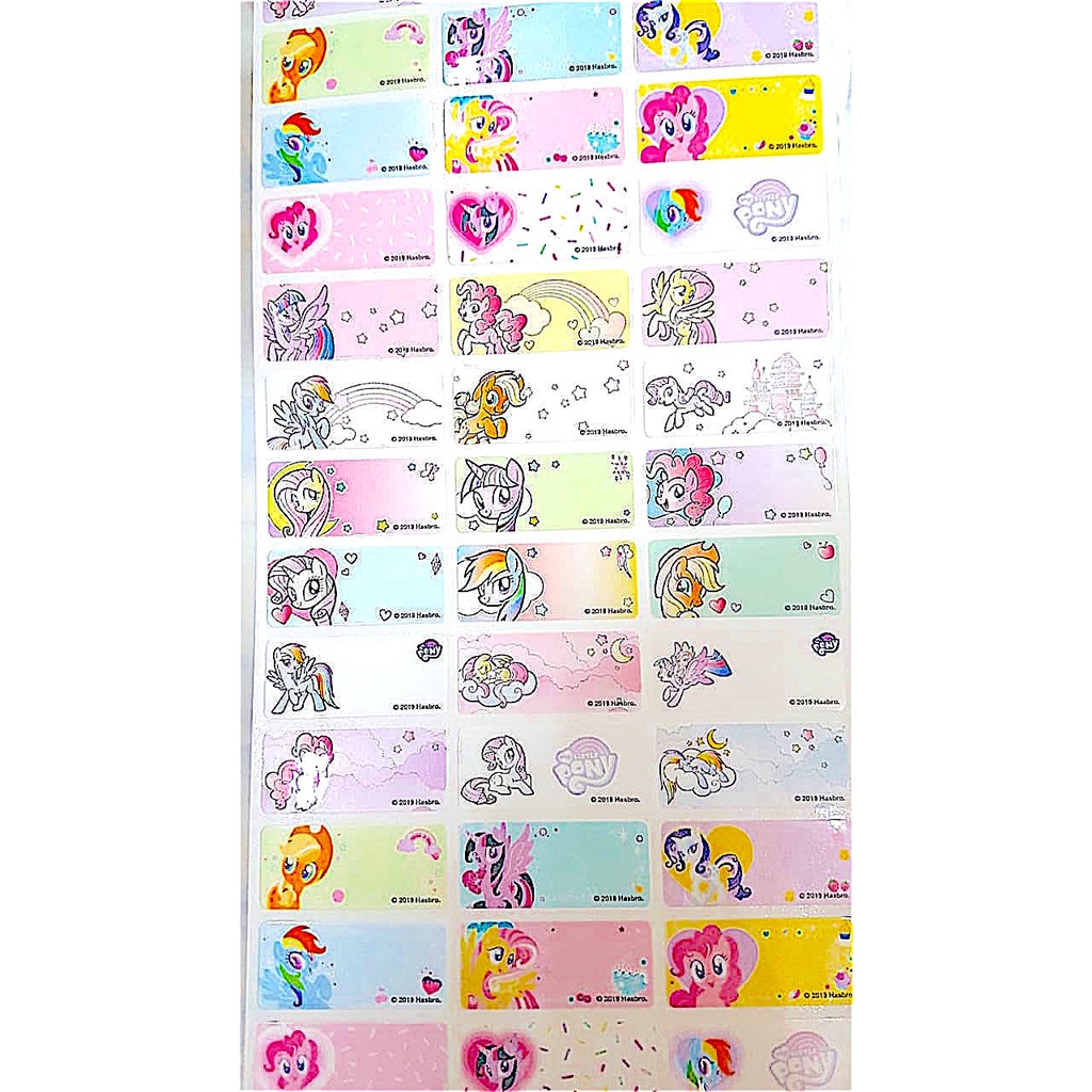 

Label Nama Anti Air Sticker Waterproof Premium Pon Pony Ori