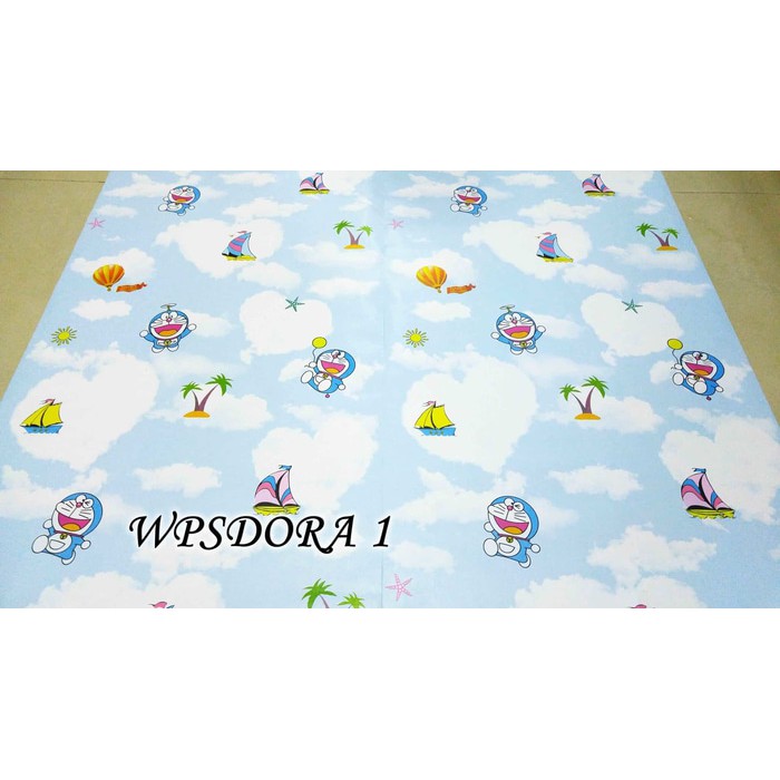 Wallpaper Dinding Kartun Doraemon Sky Lucu ratudinding Stiker Dekorasi Hiasan Tembok Kamar Anak