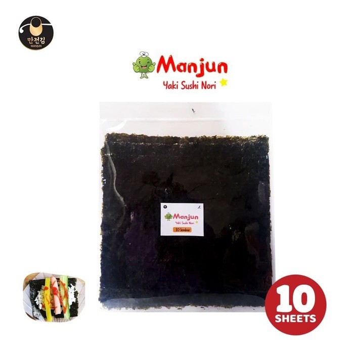 Jual Manjun Yaki Sushi Nori Lembar Gr Indonesia Shopee Indonesia