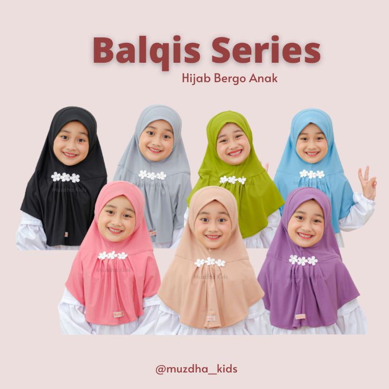 Hijab Anak / Bergo Anak / Jilbab Instan Anak / Hijab Jersey Anak / Hijab Balqis Series