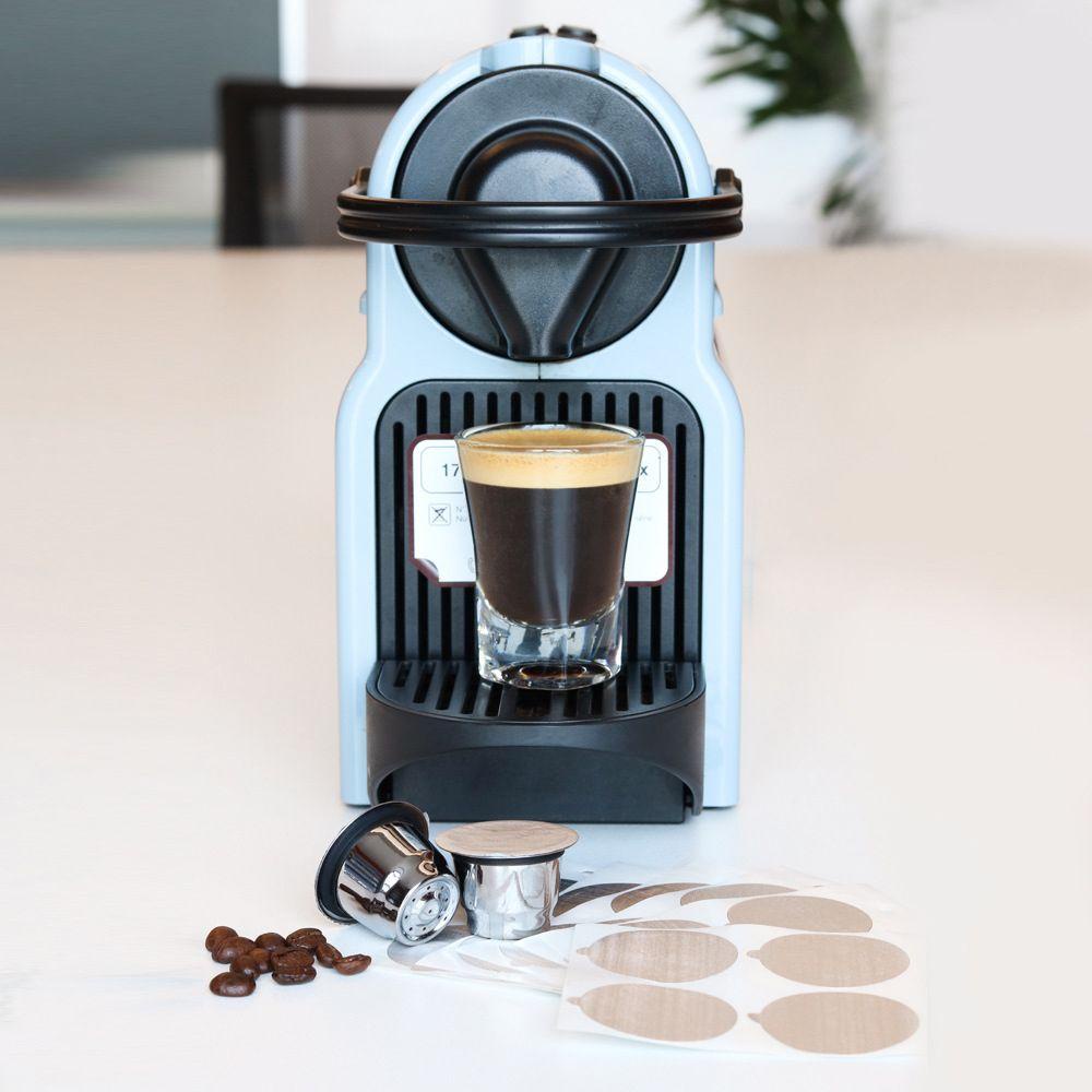 Solighter Coffee Capsule Home Espresso Sendok Kopi Brush Reusable Pods