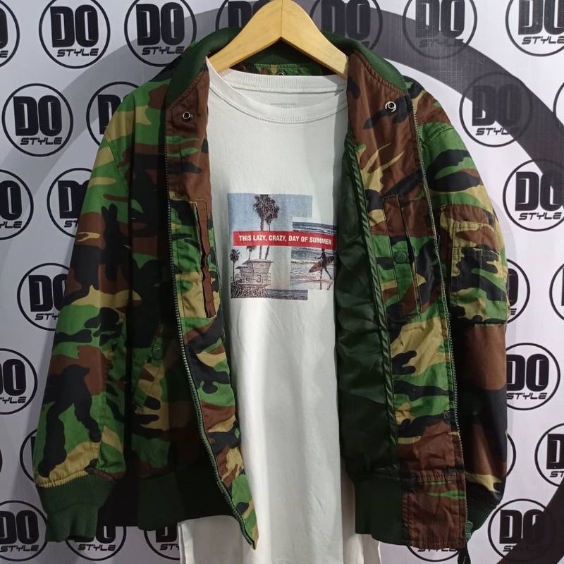 JAKET BOMBER ARMY LORENG SECOND