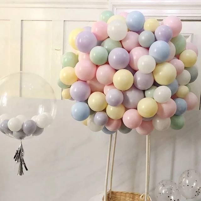 100 pcs Balon Latex Maccaron / pastel tebal 12 inc macaron soft doff