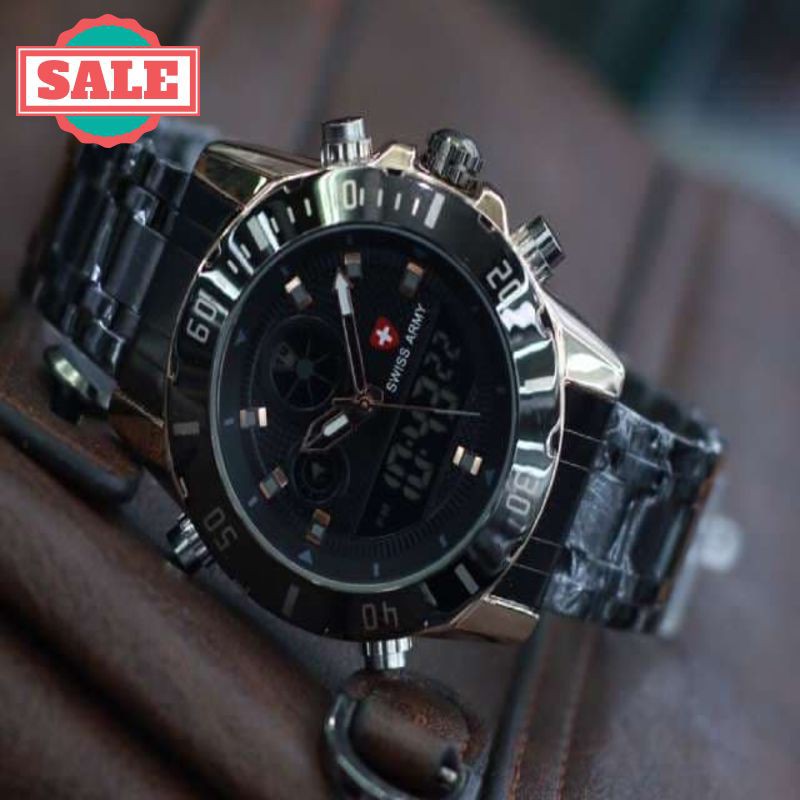 Murah JAM TANGAN PRIA - SEIKO CHRONO ACTIVE BLACK ROSEGOLD