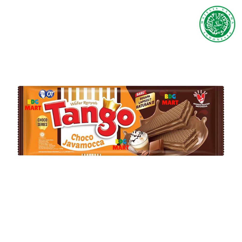 

Tango Wafer Choco Series Choco Javamocca Wafer Rasa Coklat Moka Halal - 130gr