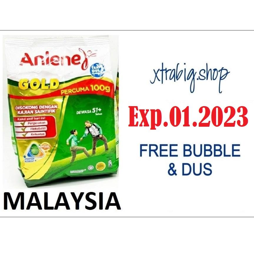 

8F8AZ6682 Anlene Gold 1 kg Original Dewasa 51+ 1000gr 5X Kemasan Import Malaysia Asli 51 plus