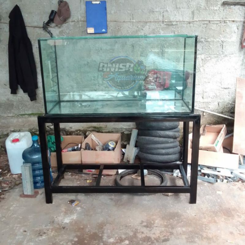 PAKET AQUARIUM 120X50X60 FULL 10MM + RAK HOLO 4X6