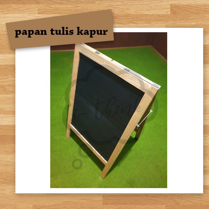 

Papan tulis dua sisi kapur blackboard double board black board cafe kafe