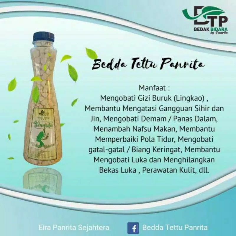 Bedak Tettu Bidara BTP/ Bedak Dingin Bidara