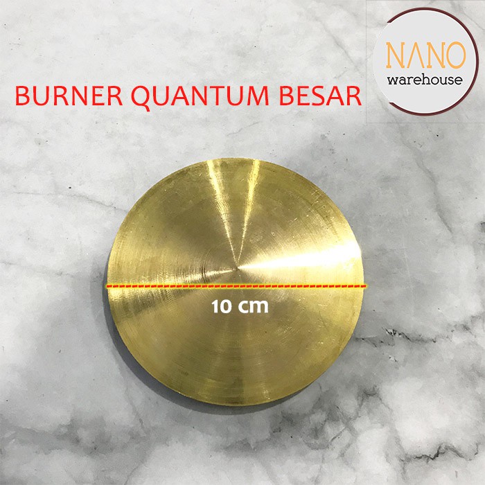 Burner Kuningan Kompor Gas Quantum Ukuran Besar 10 cm