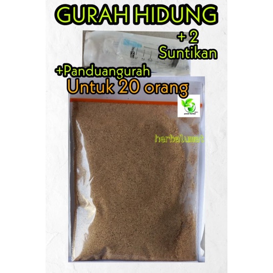Serbuk gurah hidung, gurah hidung gurah suara