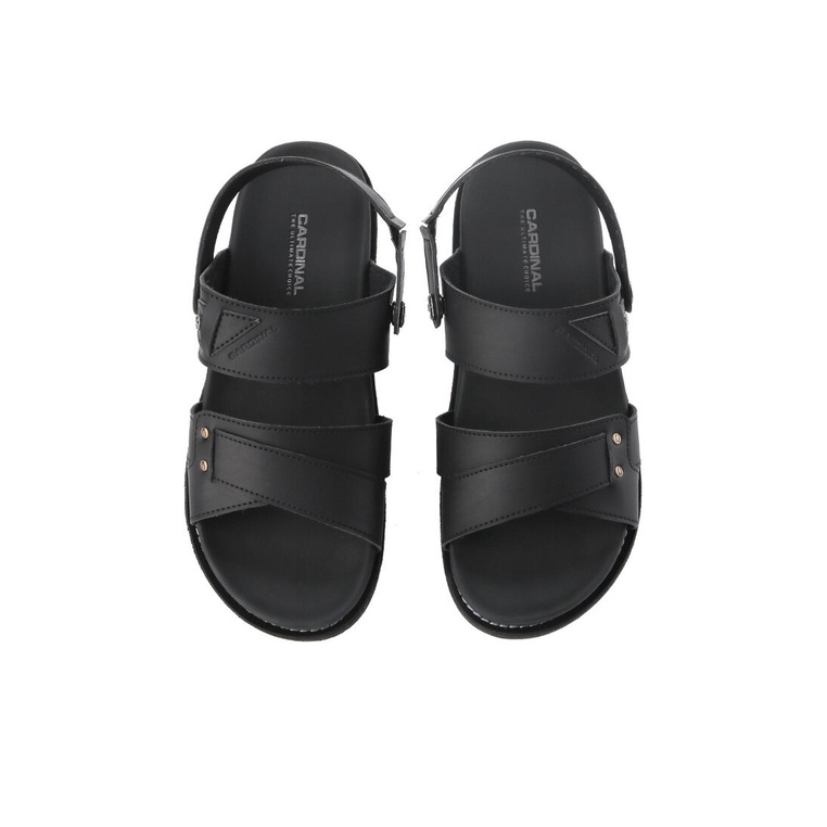 SANDAL SLIDE PRIA CARDINAL ORIGINAL SLINGBACK CASUAL ASLI HITAM CA07