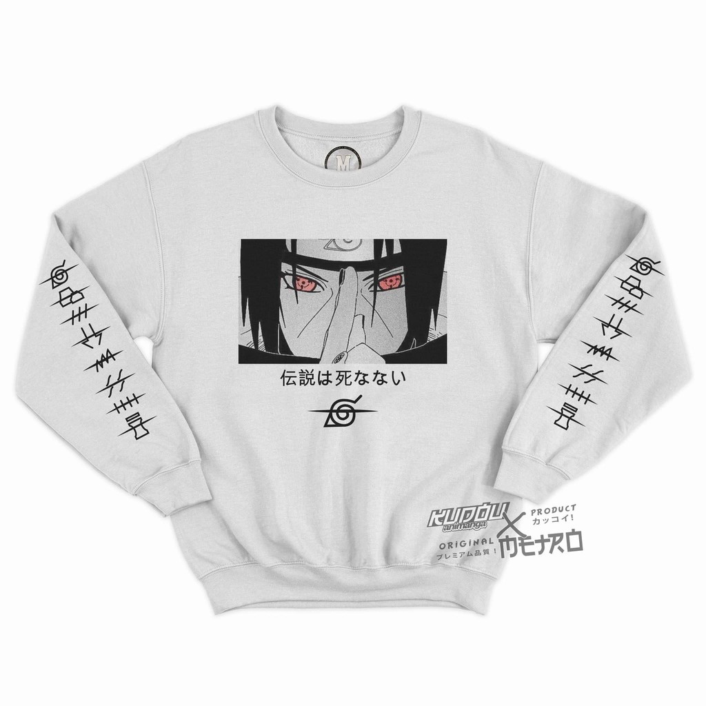 Crewneck Itachi Akatsuki White