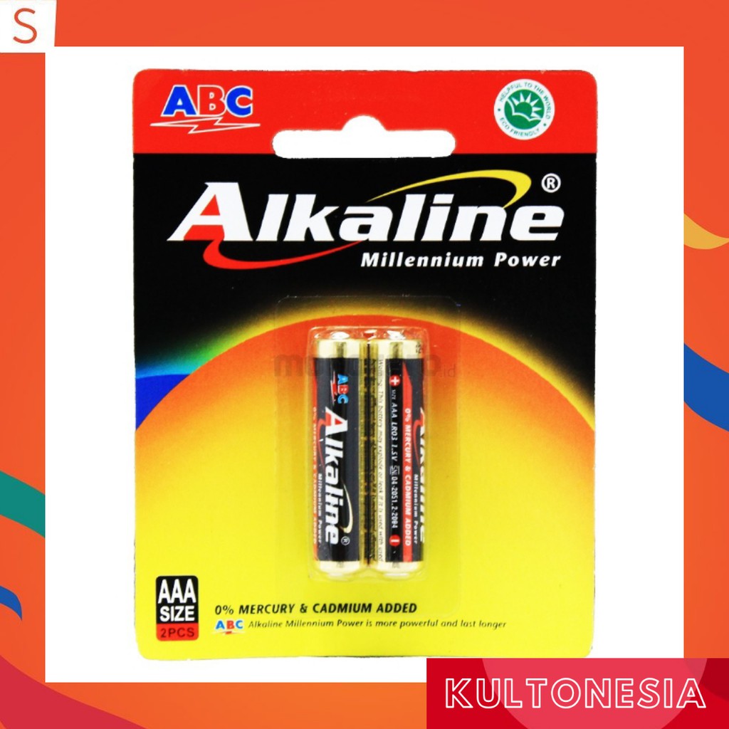 Baterai alkaline AAA isi 2pcs