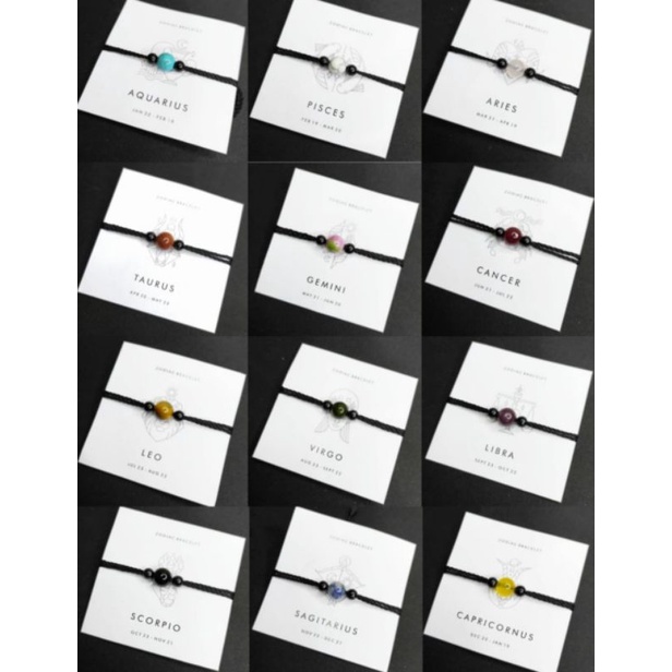 Gelang Batu Alam Zodiak Bracelet