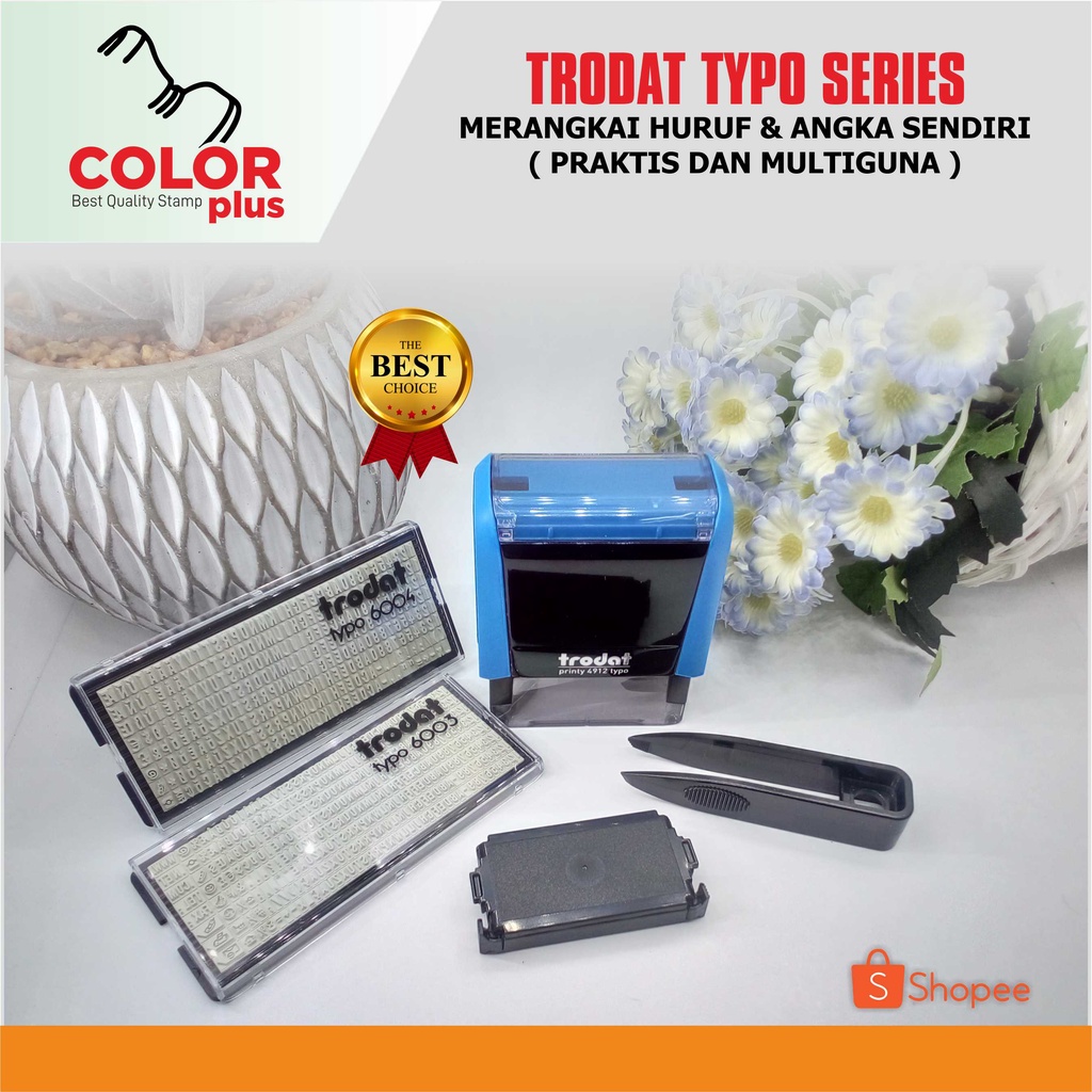 

STEMPEL MERANGKAI HURUF & ANGKA ( ready stock ) TRODAT TYPO SERIES