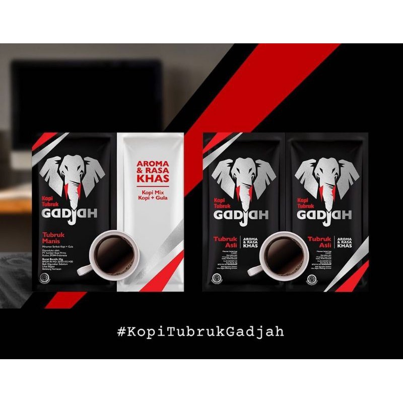 

Kopi Tubruk Gadjah 25gr X 10