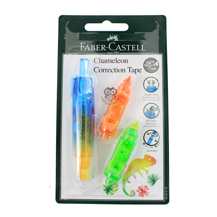 

Dijual Correction Tape Chameleon Faber Castell Terbatas