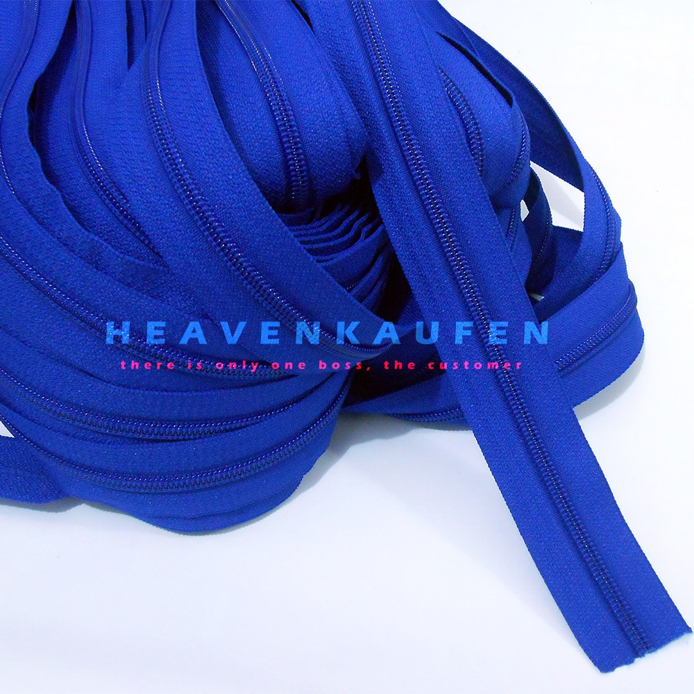 Resleting/Zipper YKK No 5 Biru (Majestic Blue) Meteran