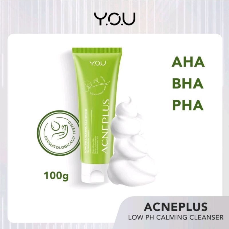 YOU AcnePlus Low pH Calming Cleanser 100gr | Facial Wash Acne | Sabun Wajah berjerawat