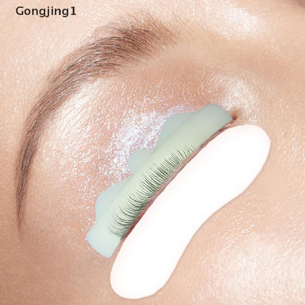 Gongjing1 8 Pasang / Set Pad / Bantalan Silikon Pelindung / Perming Bulu Mata Untuk Perlengkapan Kosmetik / Makeup