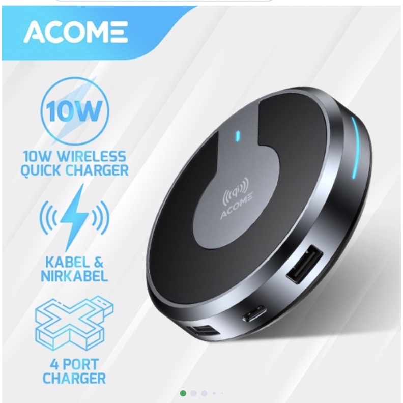 Acome wireless charging Q1 Quick charger 10w 4 port