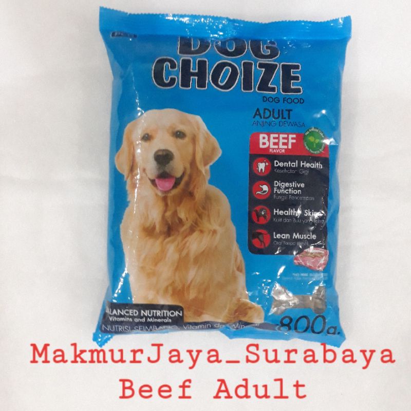 Dog Choize Beef  &amp; Lamb 800gr.  Makanan Anjing Murah