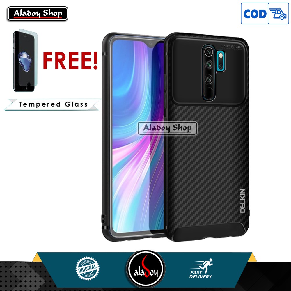 Case Xiaomi Redmi Note 8 Pro Premium Softcase Casing + Tempered Glass Pelindung Layar