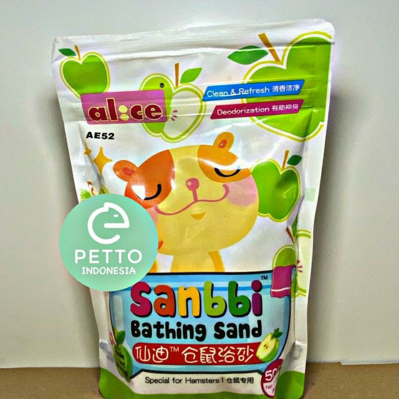 pasir mandi hamster wangi halus sanbbi 1kg