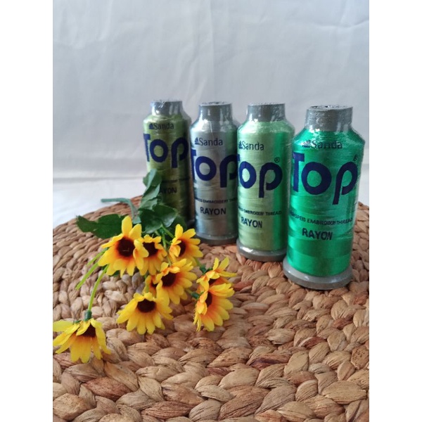 Benang bordir merk TOP Hijau