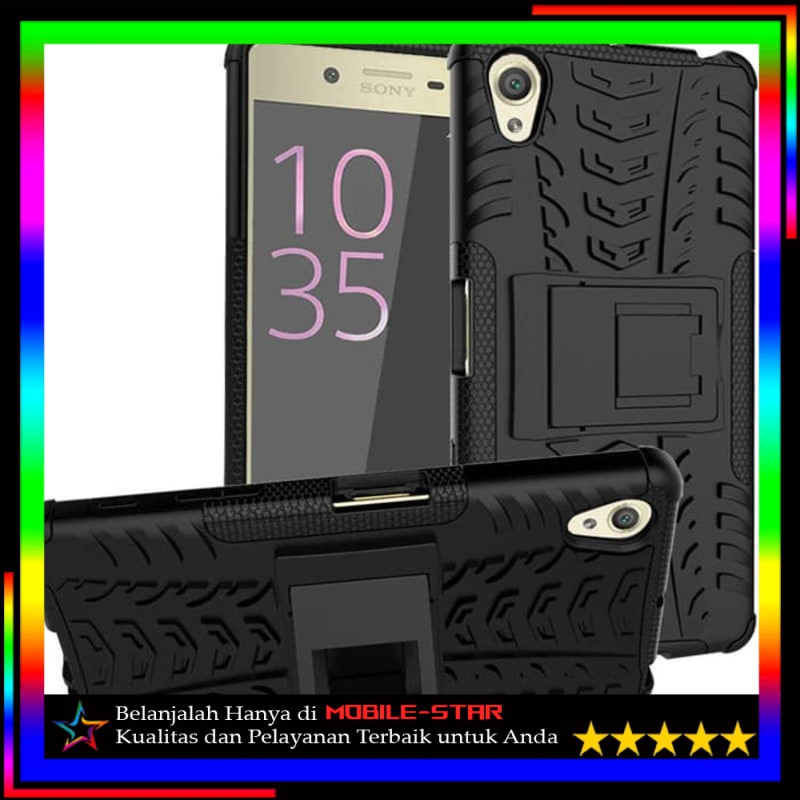 Softcase Casing Case Sony Xperia XA / XA Dual Performance Armor Xphase TPU Stand Shockproof