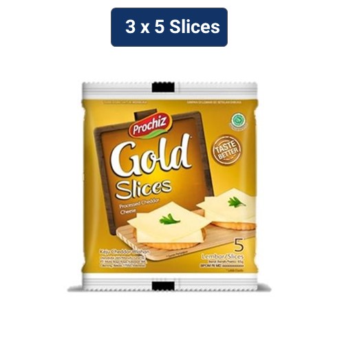

Prochiz Gold Keju Slice 3 pcs x (5 x 65 gr)